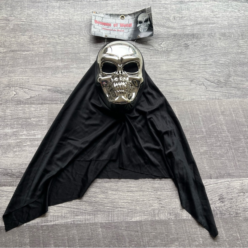 Demons of Metal Halloween Masks, Ghost Black Skeleton